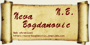 Neva Bogdanović vizit kartica